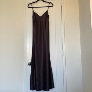 NWT Galvan Sahara satin v neck slip dress size:34